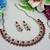 Maroon designer premium festive wear necklace set