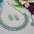 Green designer premium festive wear necklace set