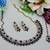 Blue designer premium festive wear necklace set