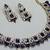 Blue designer premium festive wear necklace set