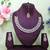 Pink designer premium festive wear necklace set
