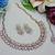 Pink designer premium festive wear necklace set