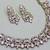 Pink designer premium festive wear necklace set