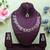 Purple designer premium festive wear necklace set