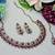 Purple designer premium festive wear necklace set
