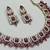 Purple designer premium festive wear necklace set