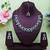 Turquoise designer premium festive wear necklace set