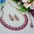 Pink designer premium festive wear necklace set