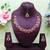 Red designer premium festive wear necklace set