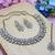 White designer premium festive wear necklace set