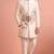 White designer embroidered indo western set for men