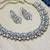 White designer premium festive wear necklace set