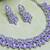 Purple designer premium festive wear necklace set
