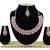 Pink designer premium festive wear necklace set