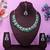 Green designer premium festive wear necklace set