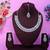 Pink designer premium festive wear necklace set