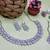 Pink designer premium festive wear necklace set