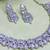 Pink designer premium festive wear necklace set