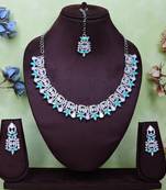 Multicolor designer premium festive wear necklace set