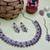 Purple designer premium festive wear necklace set