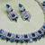 Turquoise designer premium festive wear necklace set