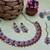 Red designer premium festive wear necklace set