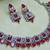 Red designer premium festive wear necklace set