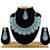 Turquoise designer premium festive wear necklace set