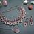 Maroon designer premium festive wear necklace set