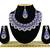 Blue designer premium festive wear necklace set