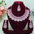 Purple designer premium festive wear necklace set