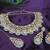 Pink designer premium festive wear necklace set