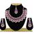 Purple designer premium festive wear necklace set