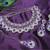 Purple designer premium festive wear necklace set