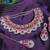 Red designer premium festive wear necklace set