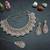 Pink designer premium festive wear necklace set