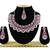 Red designer premium festive wear necklace set