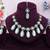 White designer premium festive wear necklace set