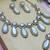White designer premium festive wear necklace set
