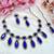 Turquoise designer premium festive wear necklace set