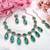 Turquoise designer premium festive wear necklace set
