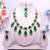 green designer premium festive wear necklace set