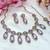 Purple designer premium festive wear necklace set