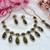 Green designer premium festive wear necklace set