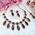 Maroon designer premium festive wear necklace set