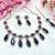 Blue designer premium festive wear necklace set