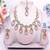 Pink designer premium festive wear necklace set