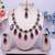 Purple designer premium festive wear necklace set