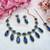 Turquoise designer premium festive wear necklace set