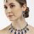 Blue designer premium festive wear necklace set